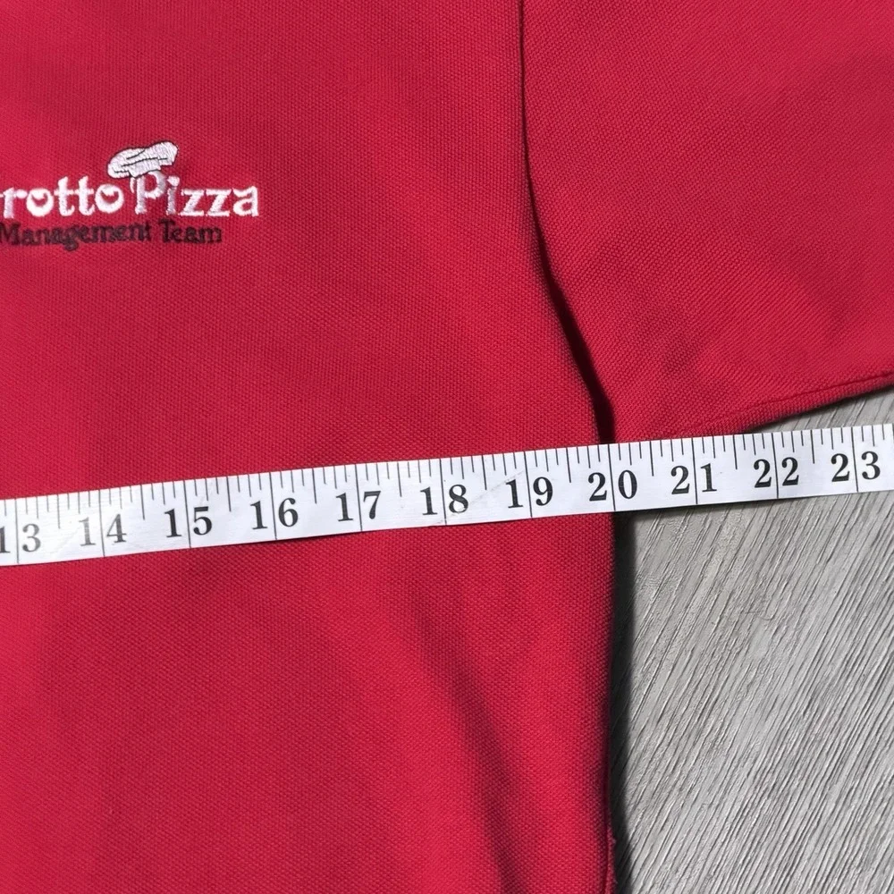 Vintage Outer Banks‎ Grotto Pizza Polo Shirt Mens Medium USA Made Red